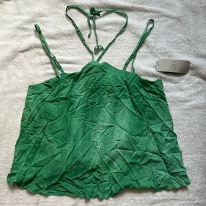 CAD green tie dye top